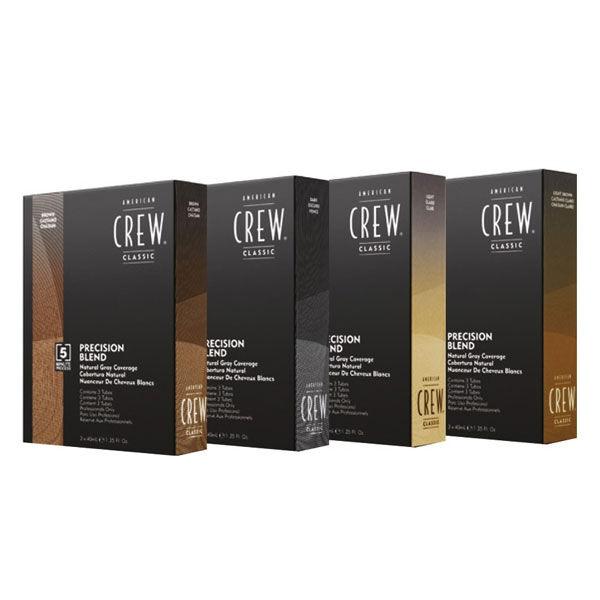 American Crew boјa za kosu Precision Blend srednje pepeljasta, 3x40 ml