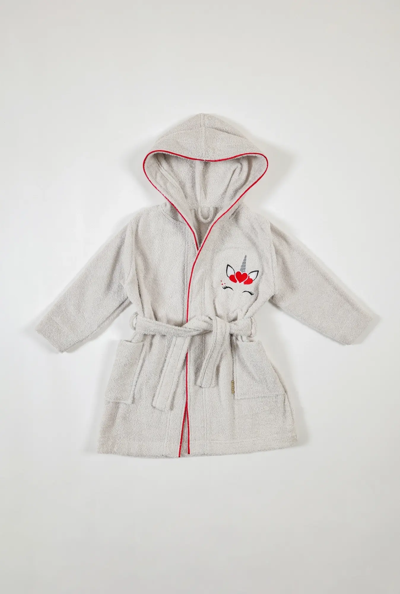 Stefan Bade mantil sa vezom-jednorog, Beli