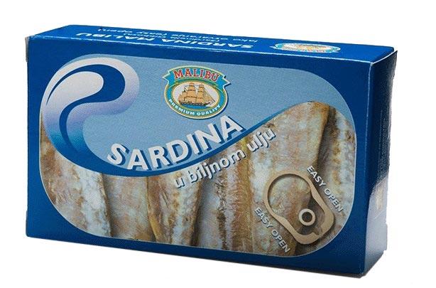 Malibu Sardina u ulju, 125g
