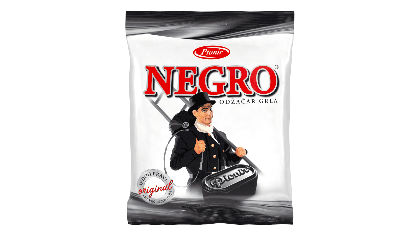 Pionir Bombone Negro Classic, 100g