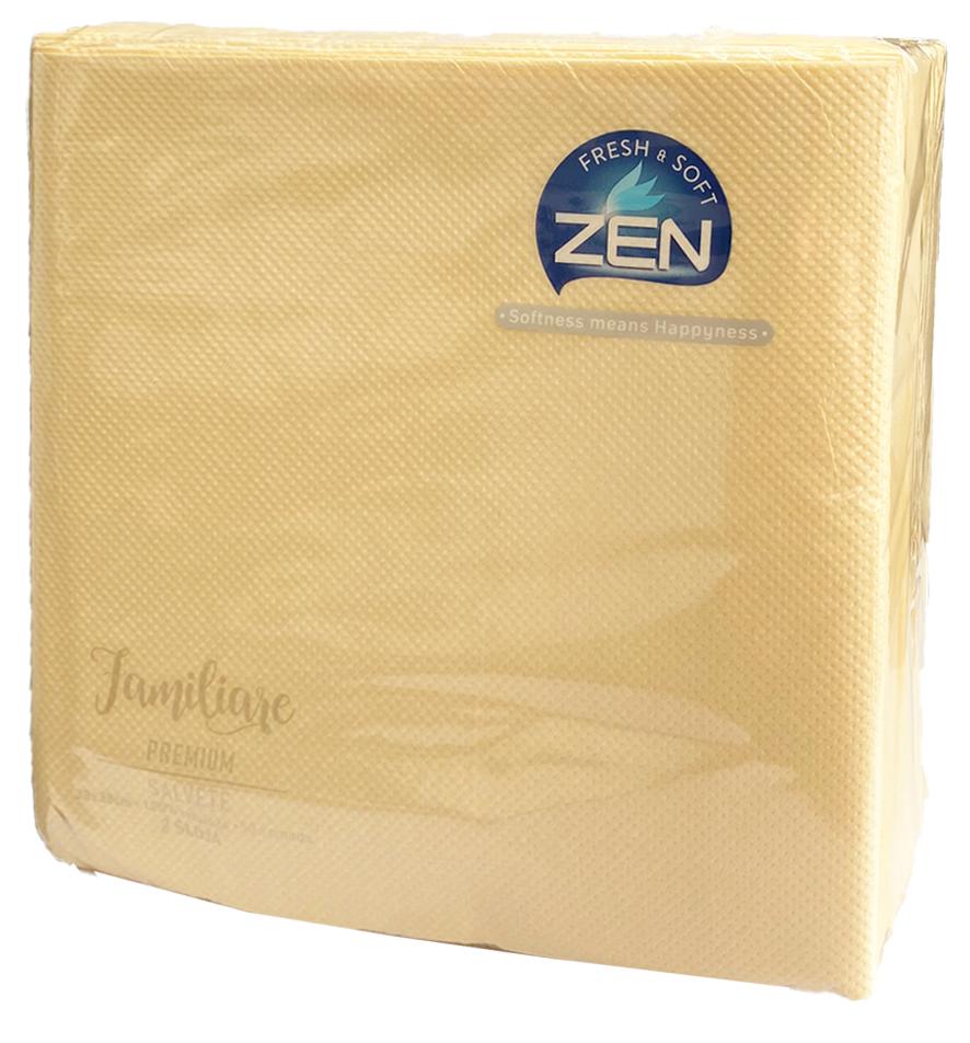 Zen Salvete Familiare Premium, Dvoslojne, 50 komada, Žute
