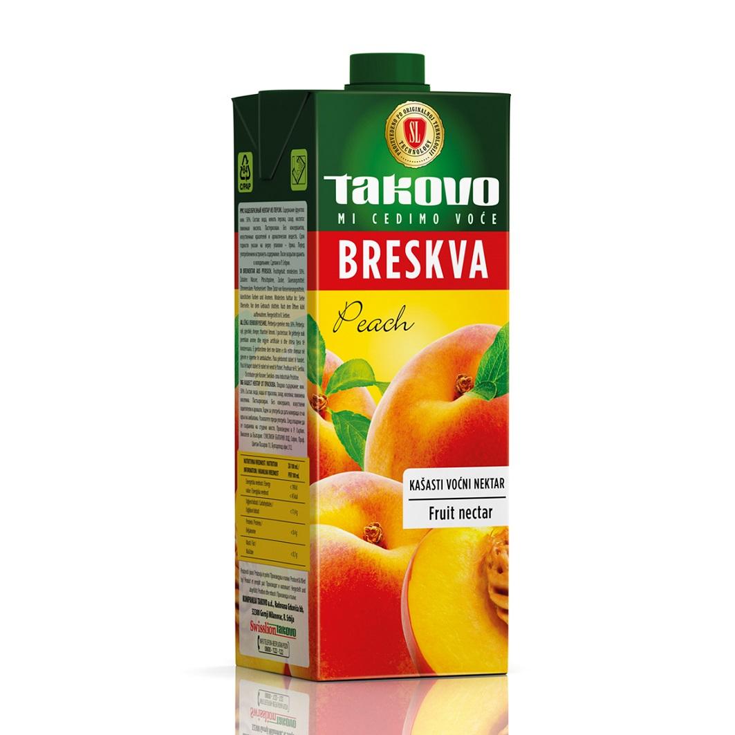 Takovo Nezagirani sok od breskve, 1l