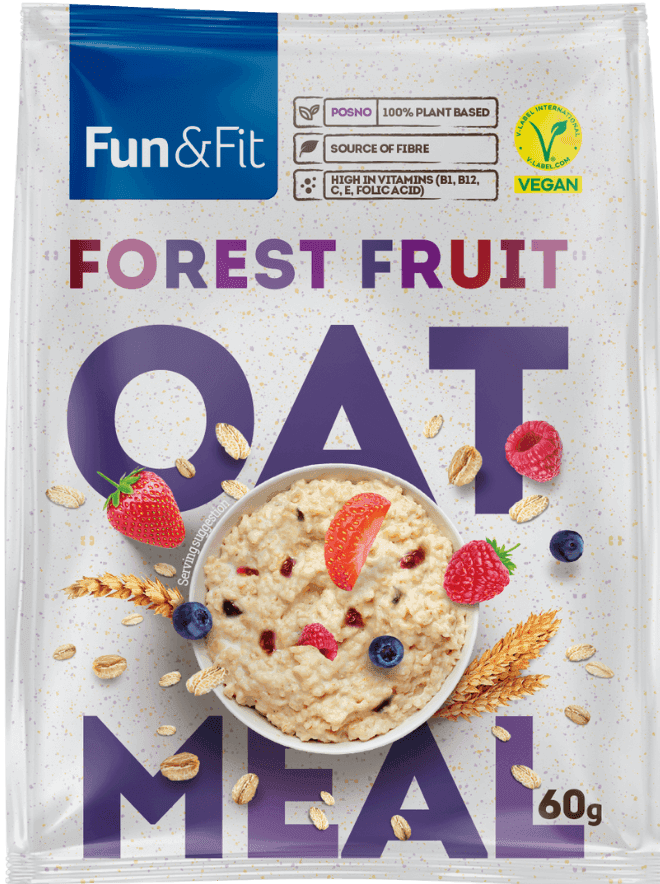 Fun & Fit Ovsena kaša, Forest fruit, 60g