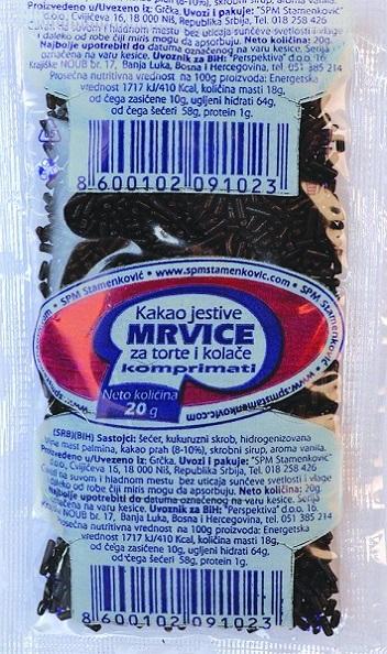 Spm Stamenković Jestive kakao mrvice, 20g