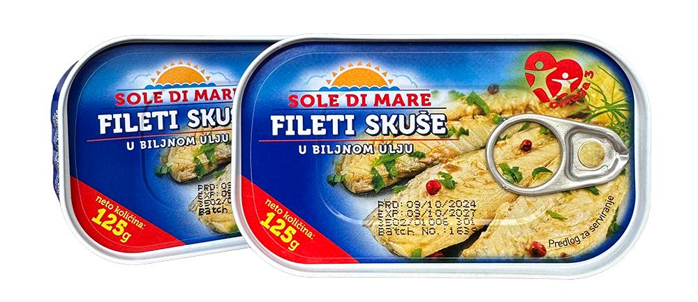 Verisol Di Mare Fileti skuše Sole Di Mare, 125g