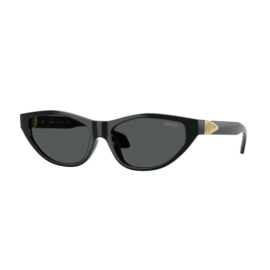 Versace Ženske naočare za sunce 0VE4491U GB1/87, Mačkaste, Crne