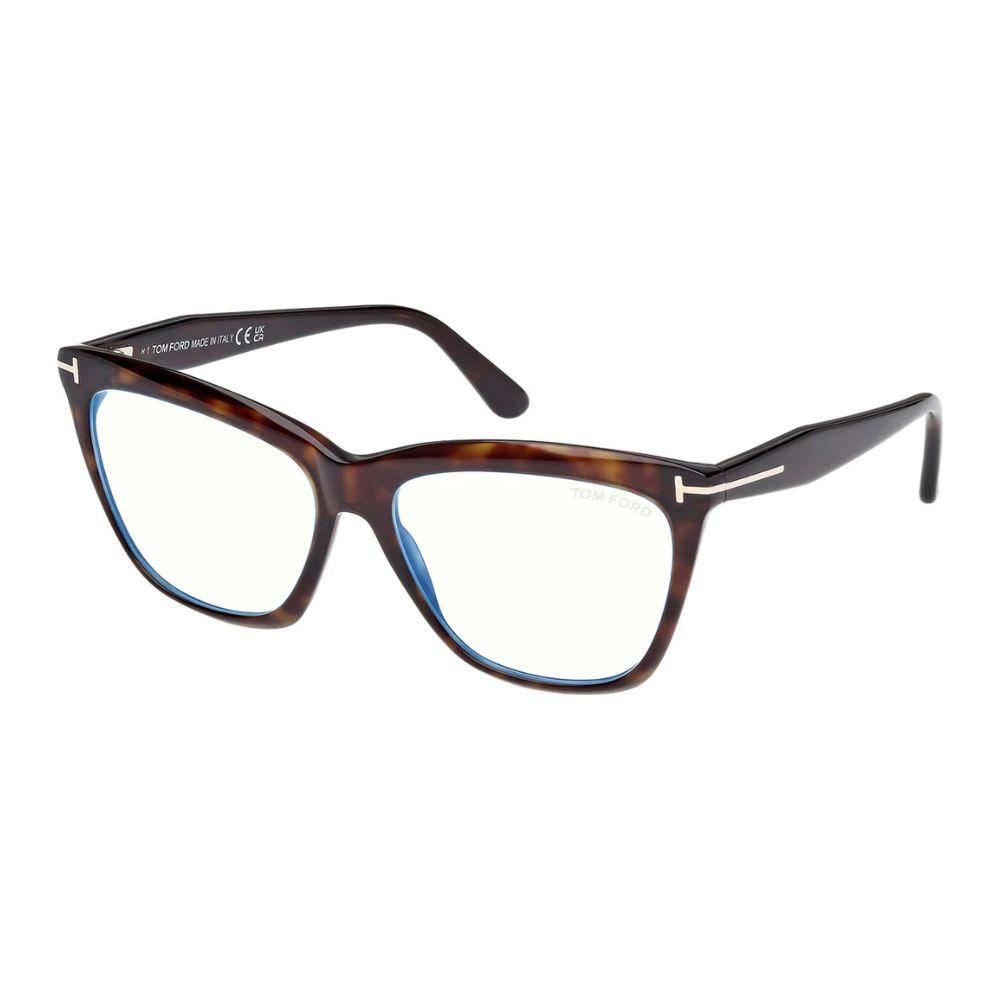 Tom Ford Ženski okvir za dioptrijske naočare Blue Block 0FT6064-B 5256, Smeđi