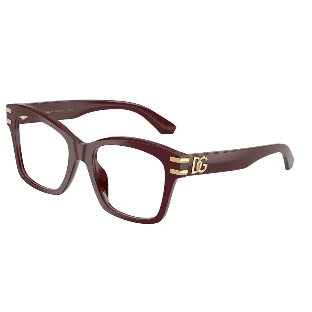 Dolce&Gabbana Ženski okvir za dioptrijske naočare, Četvrtaste, Bordo