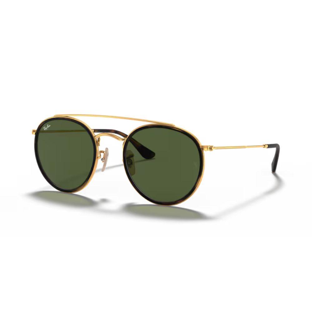 Ray-Ban Sunčane naočare Round double bridge 0RB3647N 00151, Okrugle, Zlatne