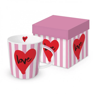 PPD Papperproducts Design Šolja Trend Formart Love, 400 ml, Roze