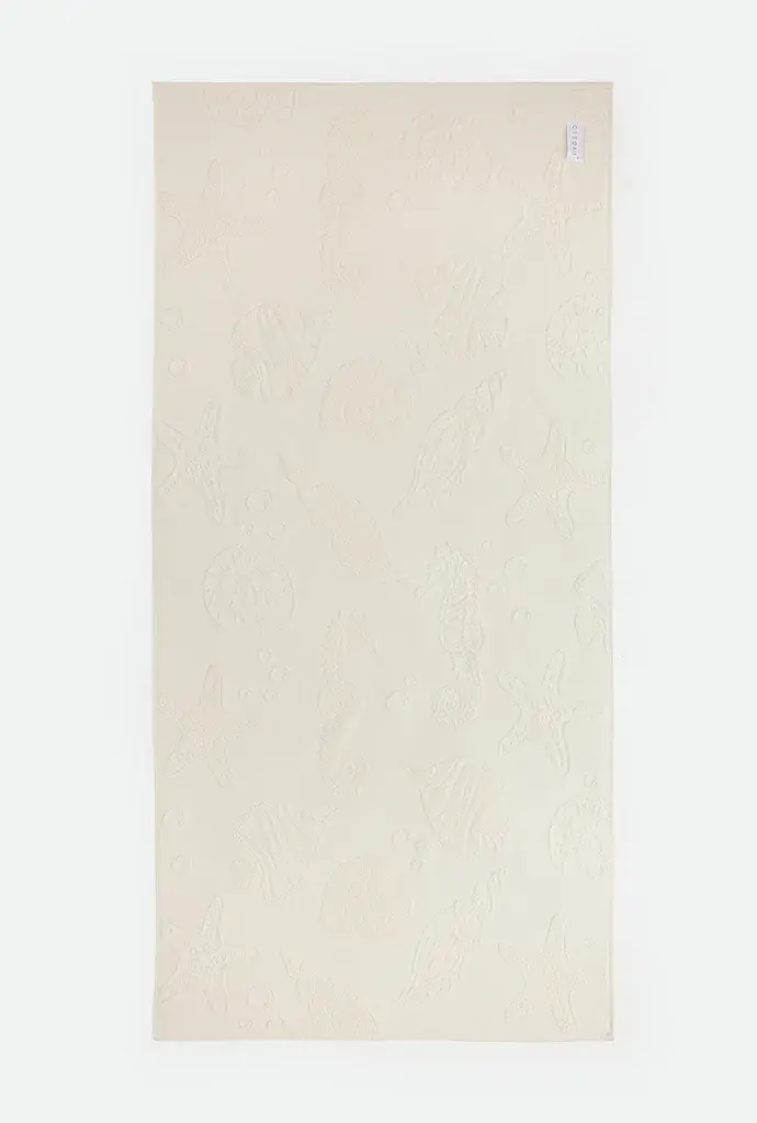 Stefan Plažni peškir Morski svet, 78x160 cm, Bež