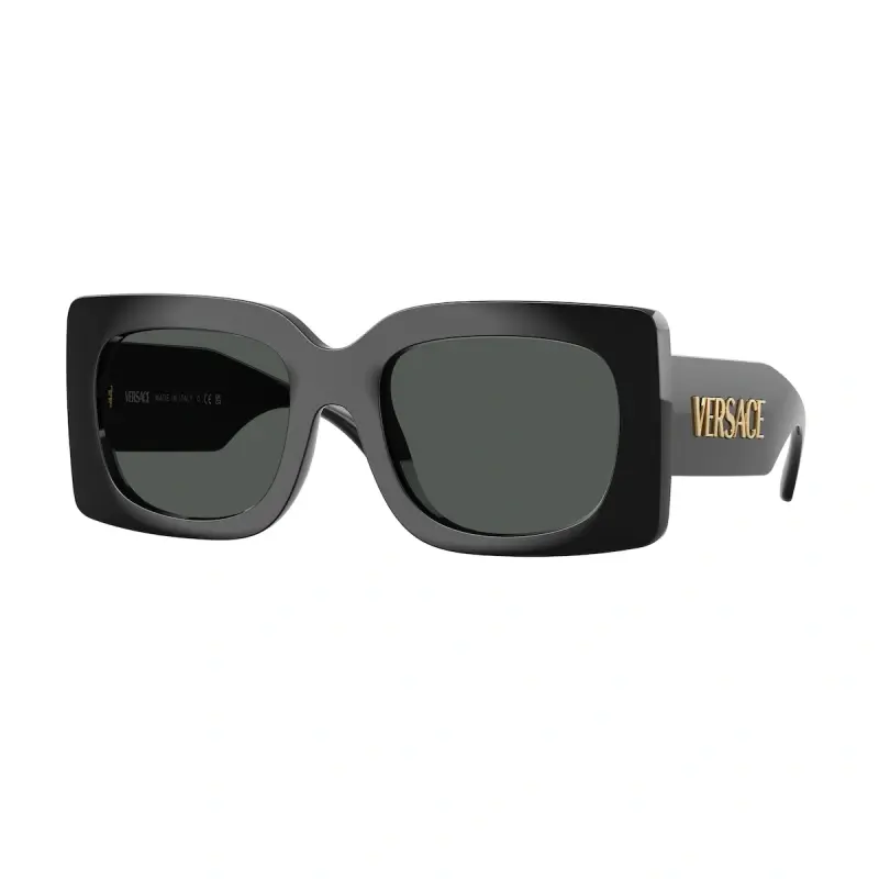 Versace Ženske naočare za sunce 0VE4496U GB187, Četvrtaste, Crne