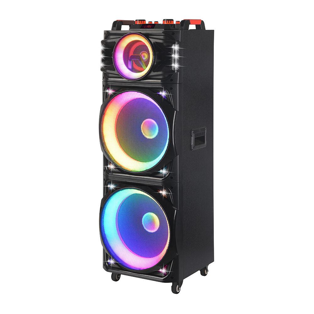NDR Bluetooth zvučnik NDR-1526, 100W, 2x15", 2 mikrofona, Crni