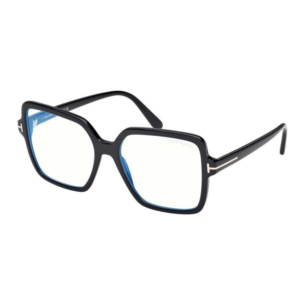 Tom Ford Ženski okvir za dioptrijske naočare Blue Block 0FT6063-B 156, Crni
