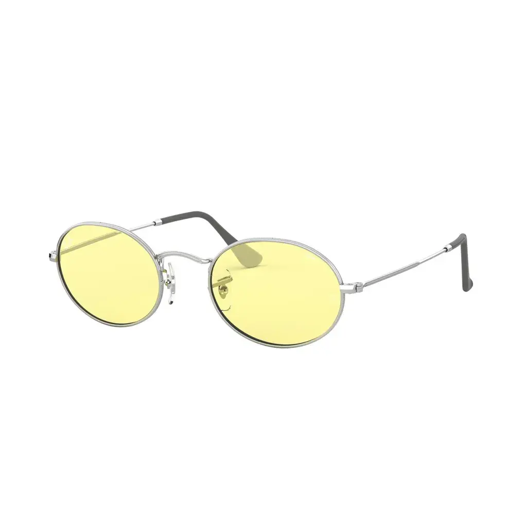 Ray-Ban Muške naočare za sunce Oval Evolve 0RB3547 003/T4, Srebrne