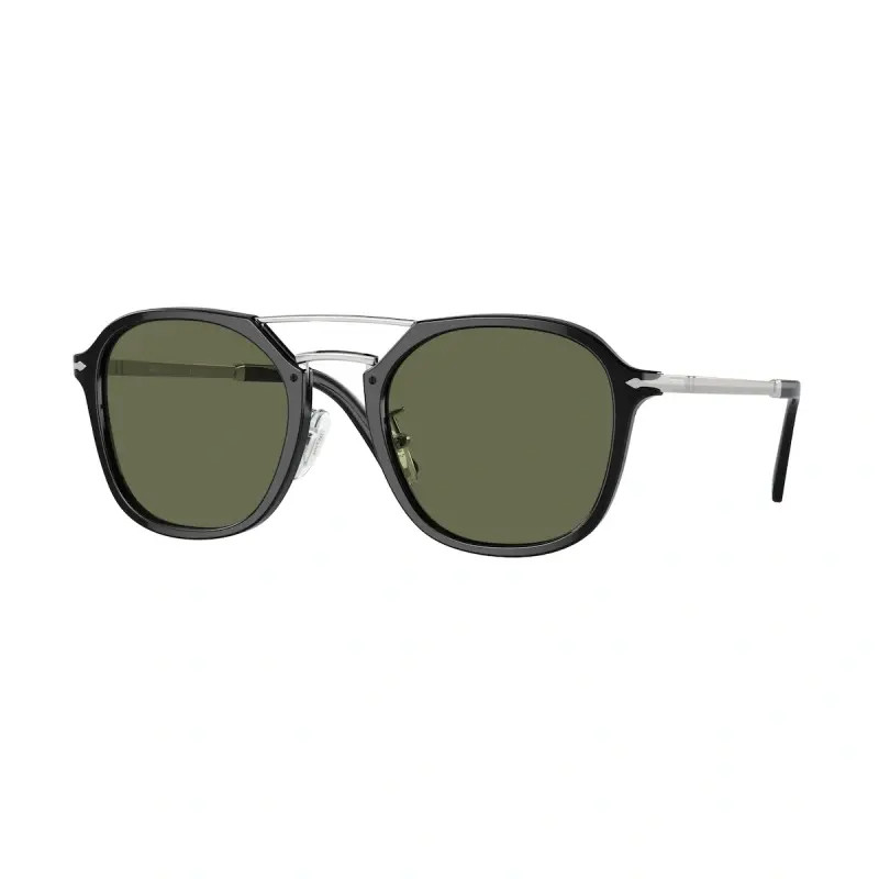 Persol Muške naočare za sunce 0PO3352S 95/58, Četvrtaste, Polarizovane, Crne