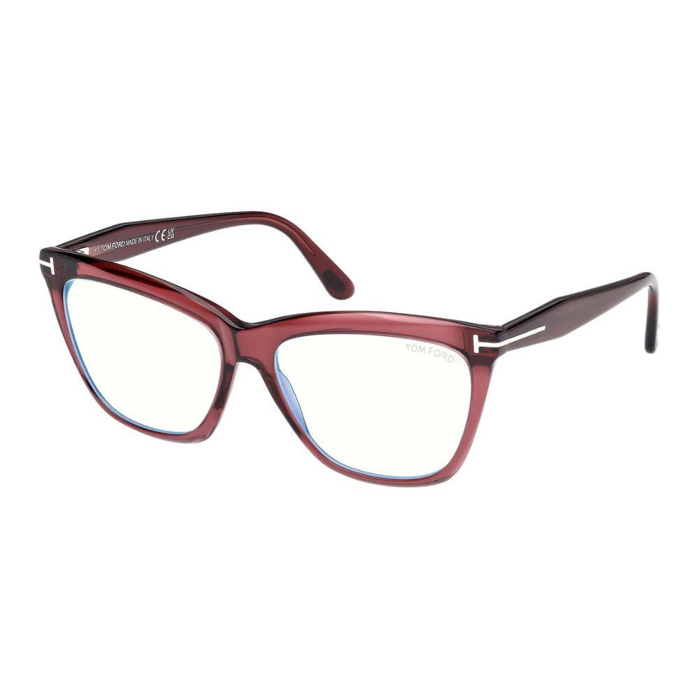 Tom Ford Ženski okvir za dioptrijske naočare Blue Block 0FT6064-B 7156, Bordo