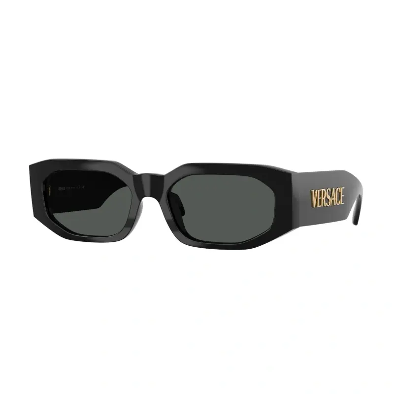 Versace Naočare za sunce 0VE4489U GB1/87, Ovalne, Crne