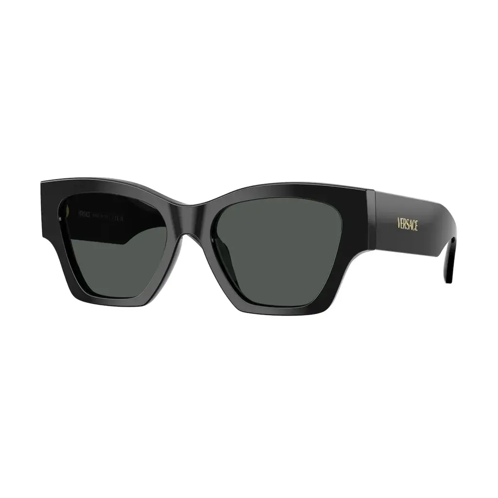 Versace Ženske naočare za sunce 0VE4492U GB1/87, Četvrtaste, Crne