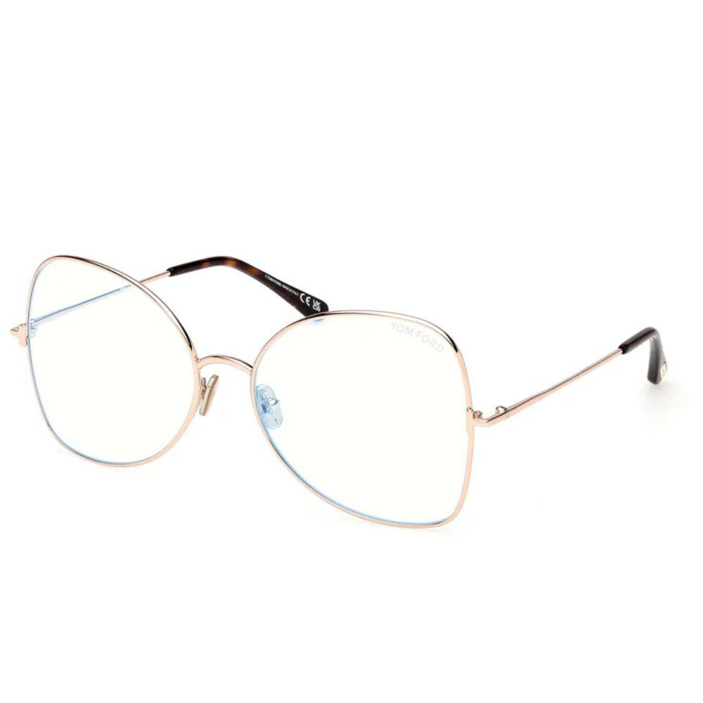 Tom Ford Blue Block Ženski okvir za dioptrijske naočare 0FT6049-B 2860, Roze