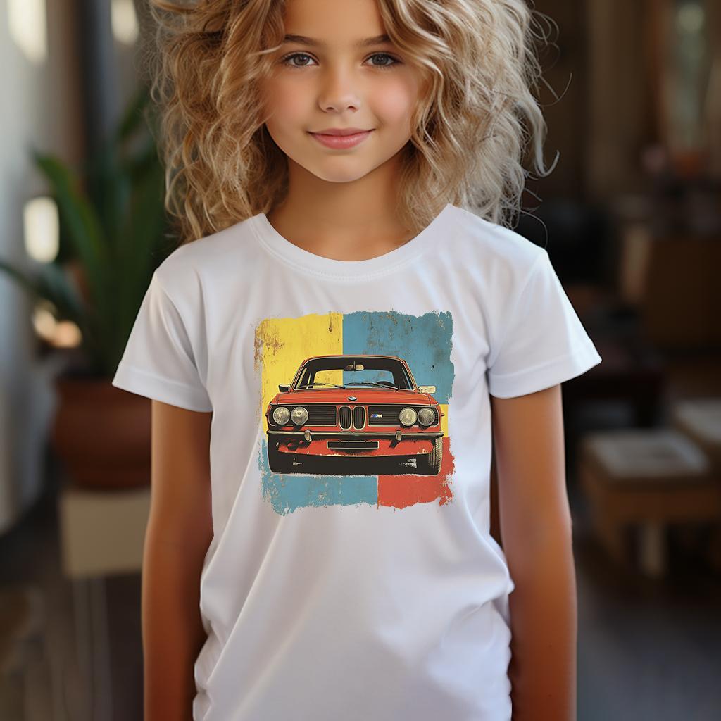 Camiseta Majica sa štampanim printom Cam 829, Dečija, Bela