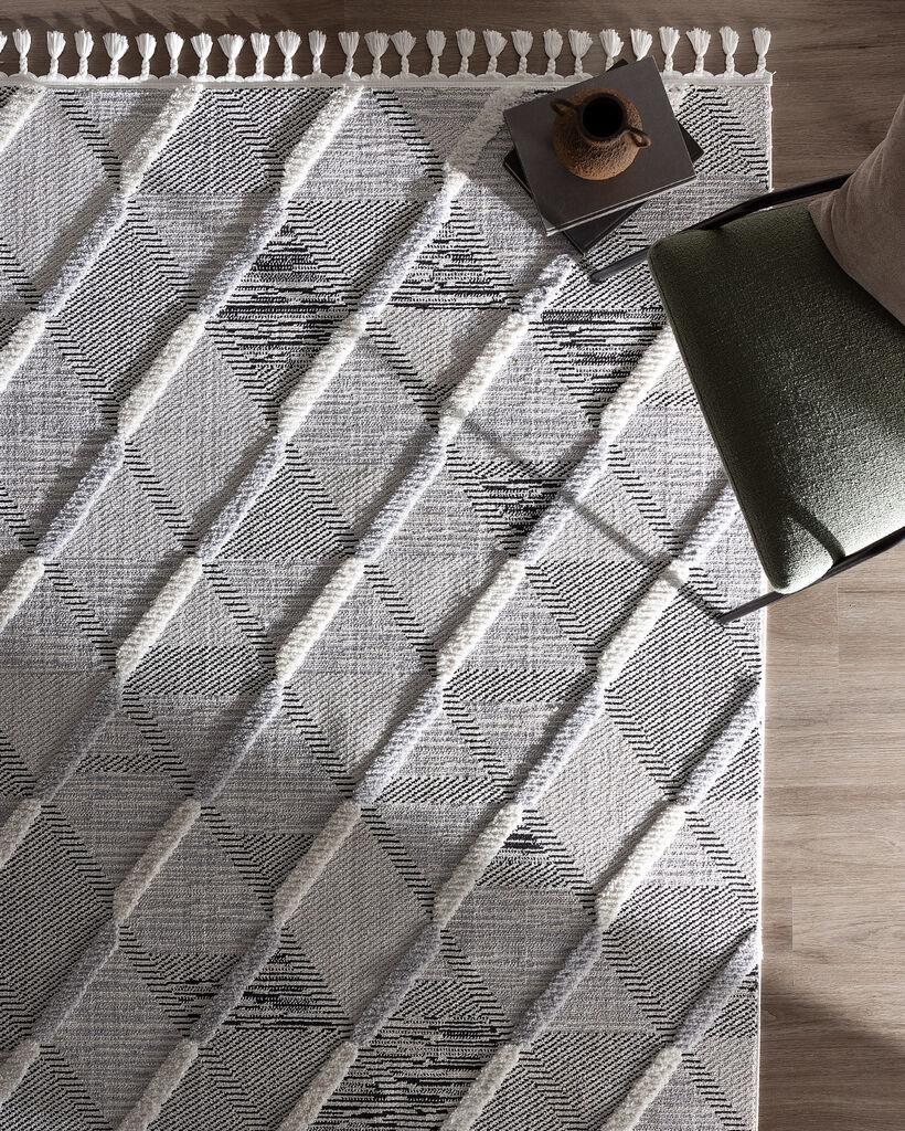 Madame Coco Tepih Coleus, 160x230 cm, Sivi