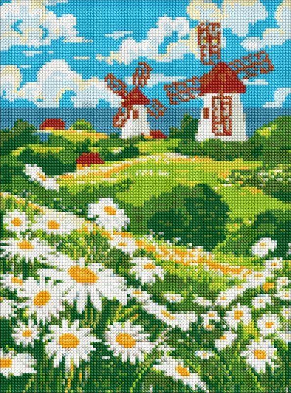 Ideyka Dijamantski mozaik Bele Rade, 30cm x 40cm