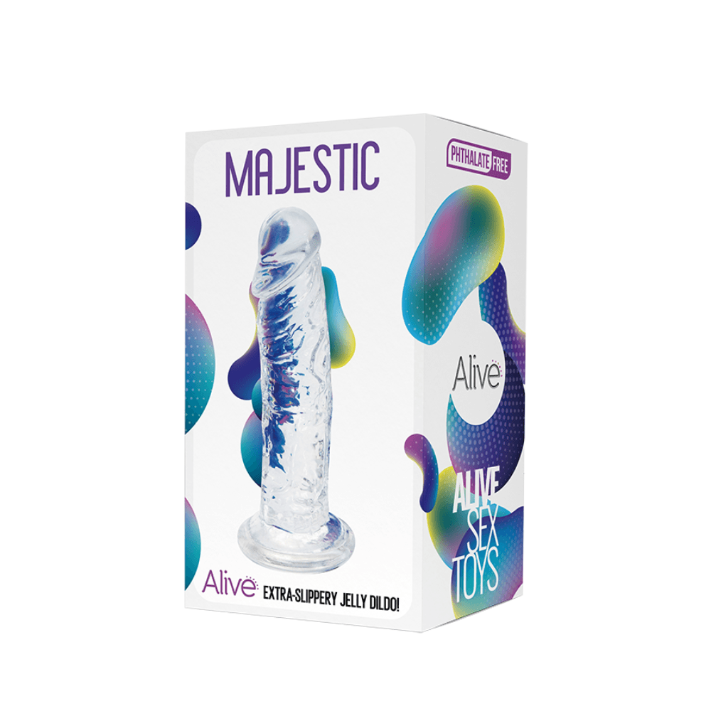 Alive Dildo Majestic Jelly, 14.7cm, Providni