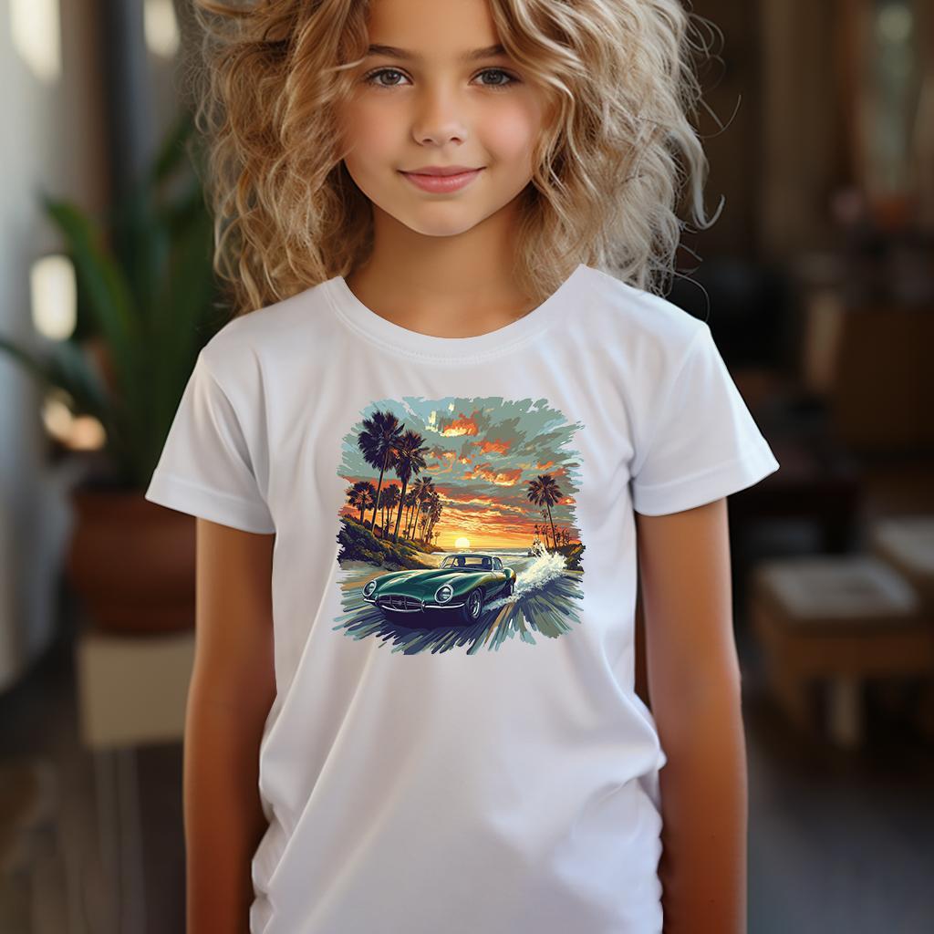 Camiseta Majica sa štampanim printom Cam 836, Dečija, Bela