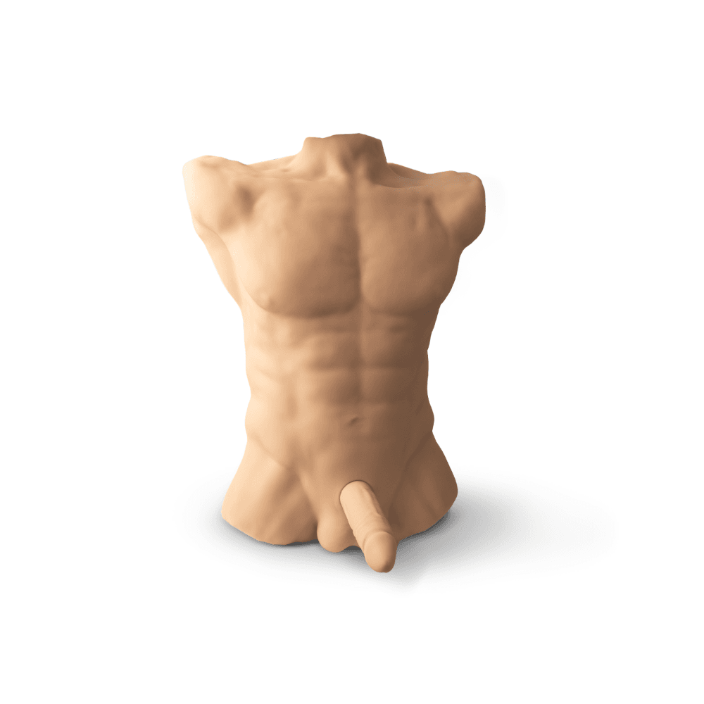 SILEXD Muški torzo sa dildom Apollo L Male Torso Flesh, Boja kože