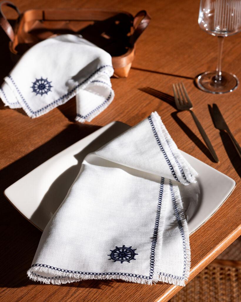 Madame Coco Tekstilne salvete Barre, 40x40cm, 2 komada, Bele