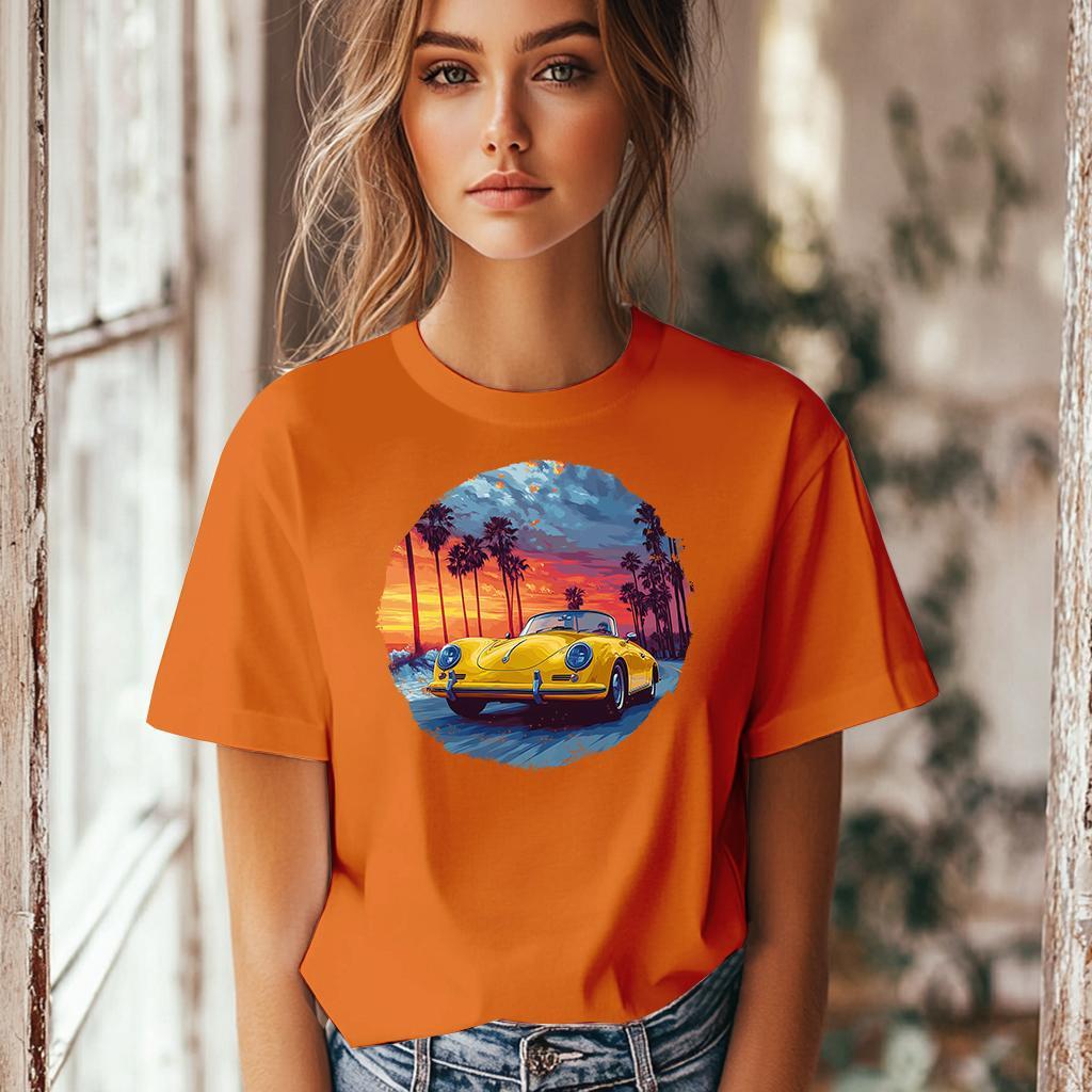 Camiseta Majica sa štampanim printom Cam 834, Ženska, Narandžasta