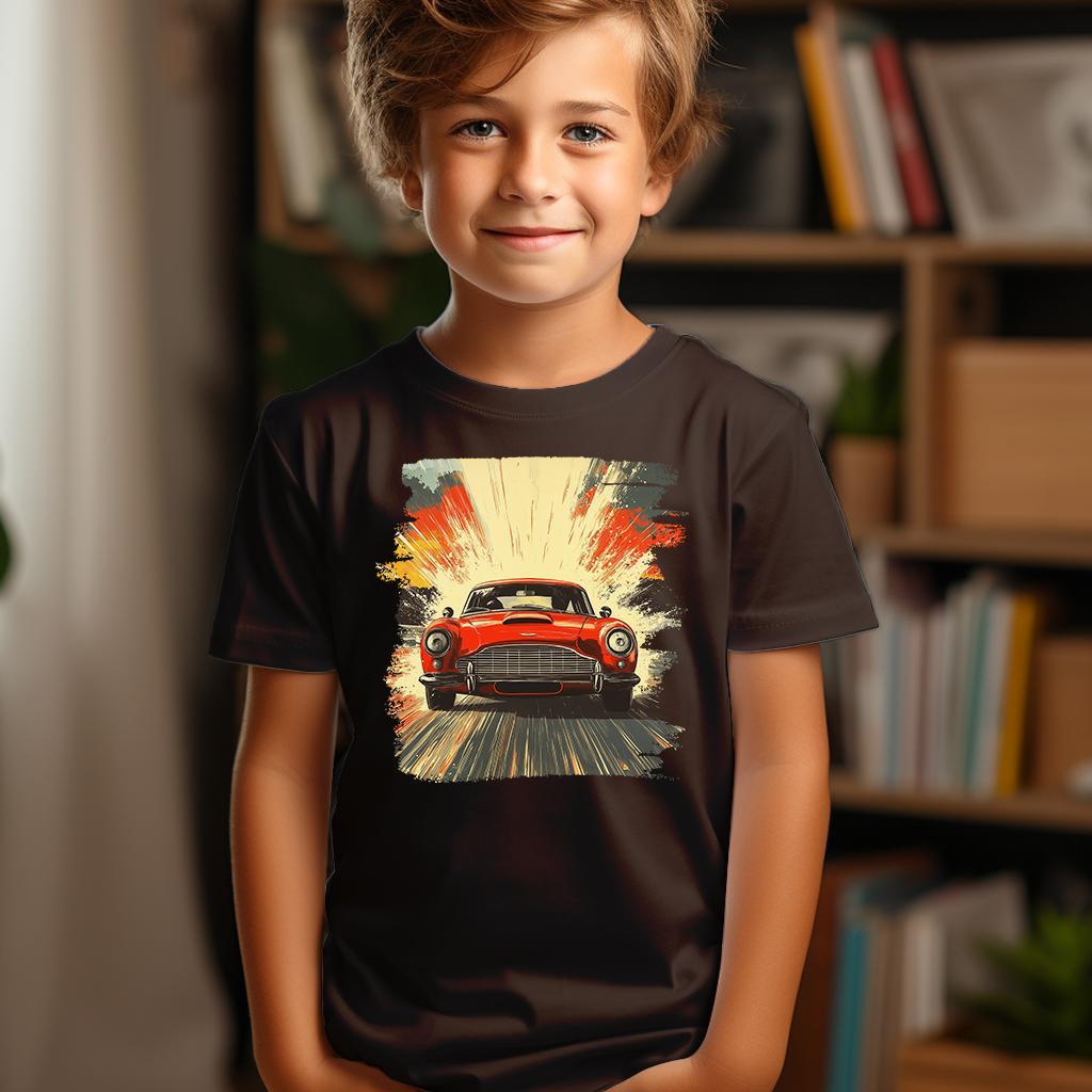 Camiseta Majica sa štampanim printom Cam 833, Dečija, Čokolada