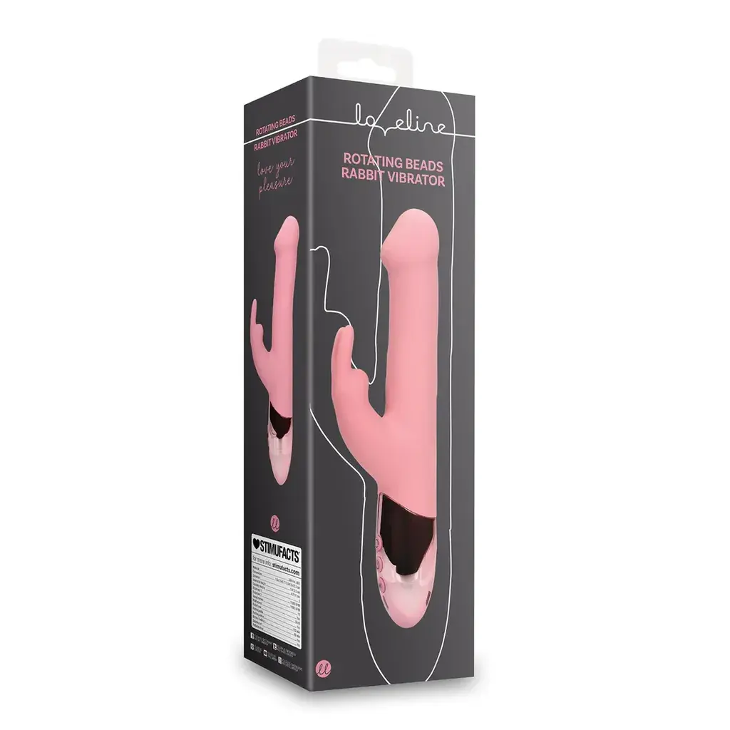 Loveline Vibrator Rabbit Pink Arabesque, 23cm, Roze