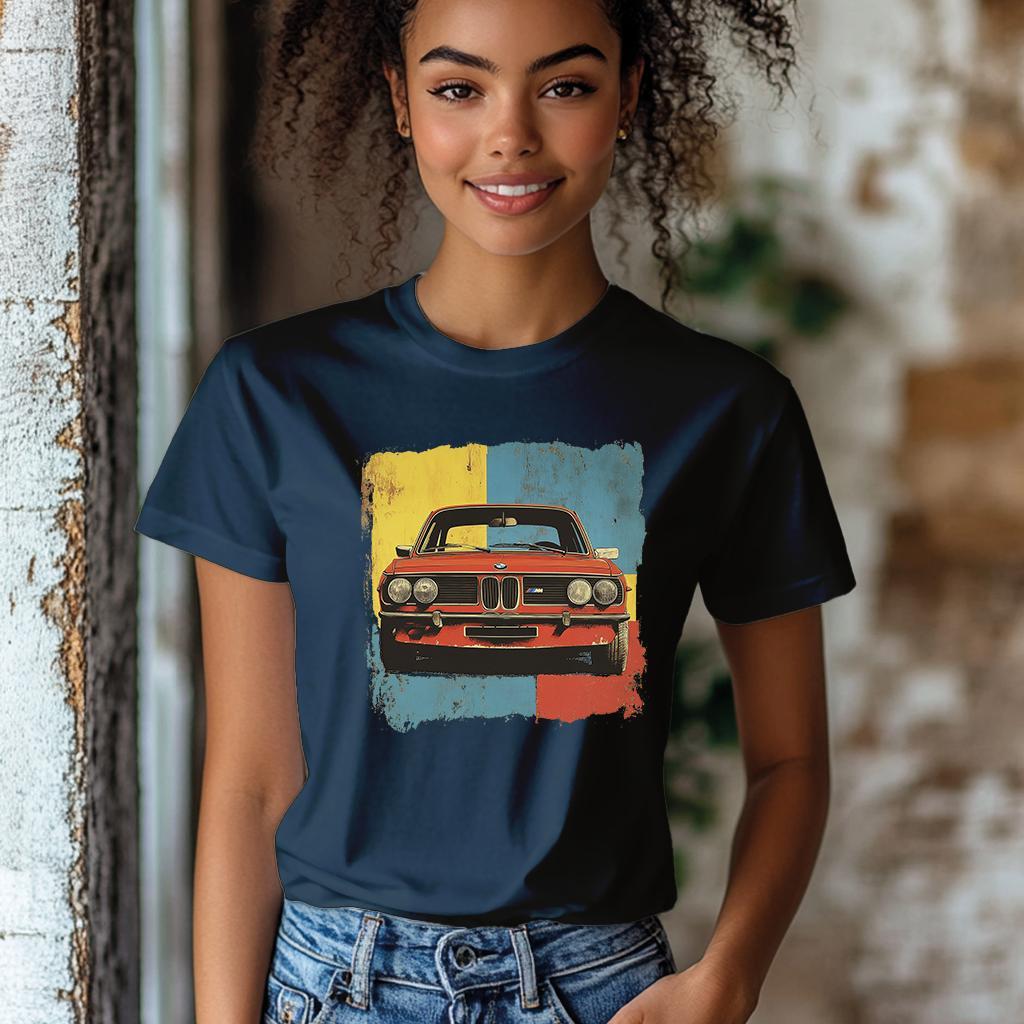 Camiseta Majica sa štampanim printom Cam 829, Ženska, Tamnoplava