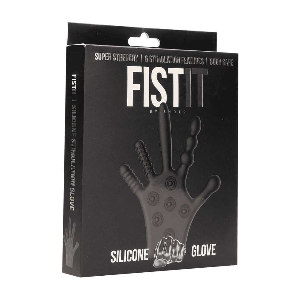 Fist It Rukavica za stimulaciju Silicone, Crna