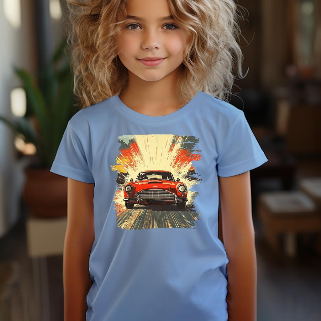 Camiseta Majica sa štampanim printom Cam 833, Dečija, Cijan