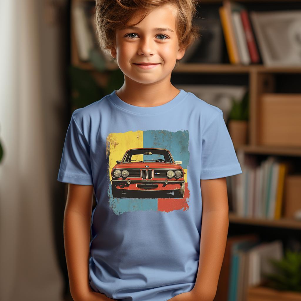 Camiseta Majica sa štampanim printom Cam 829, Dečija, Cijan