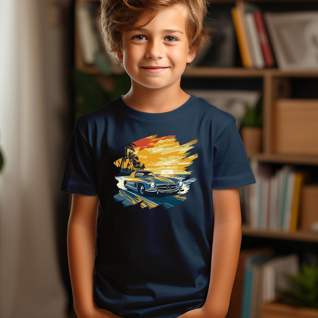 Camiseta Majica sa štampanim printom Cam 838, Dečija, Tamnoplava