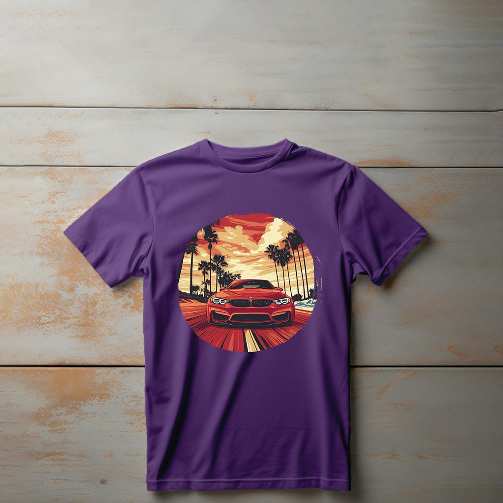 Camiseta Majica sa štampanim printom Cam 839, Dečija, Patlidžan