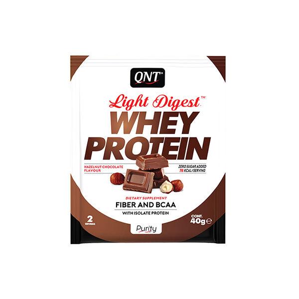 QNT Protein Light Digest Whey, Čokolada i Lešnik, 40g