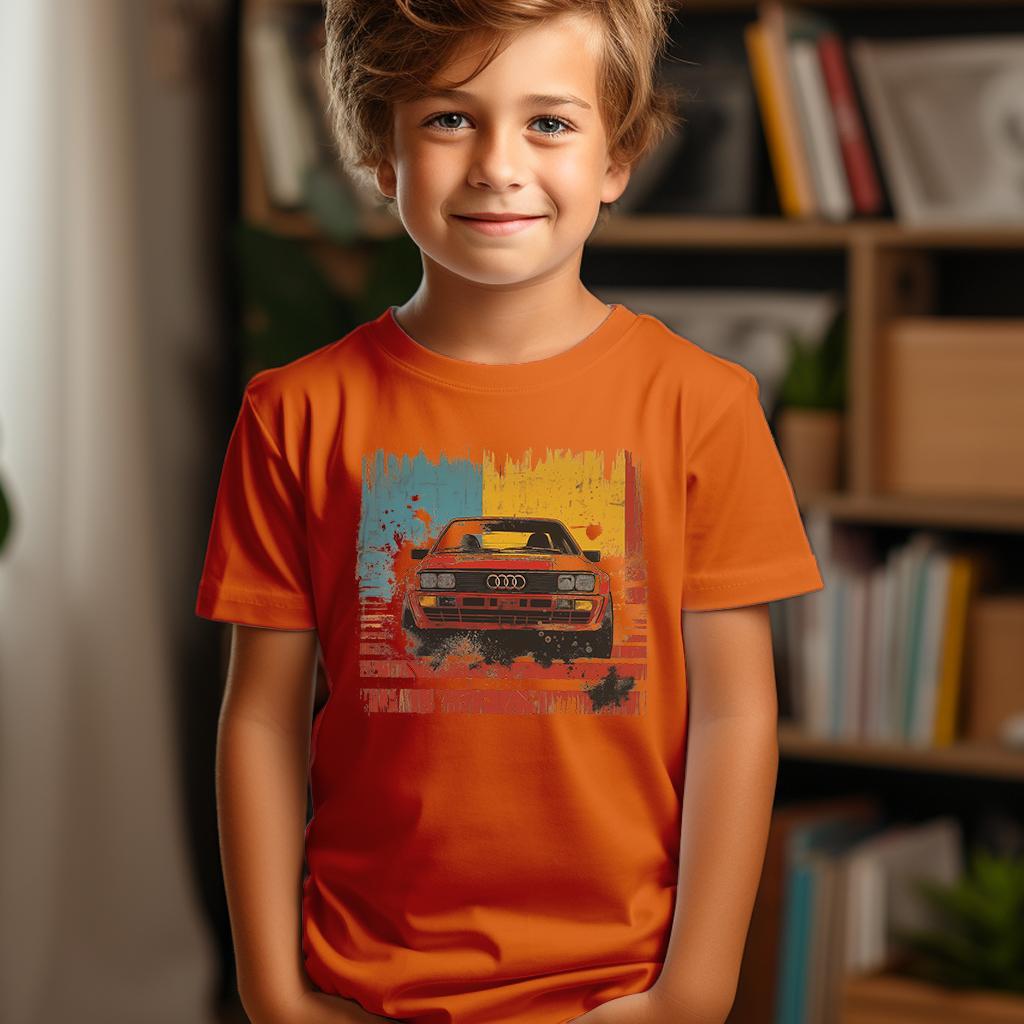 Camiseta Majica sa štampanim printom Cam 828, Dečija, Narandžasta