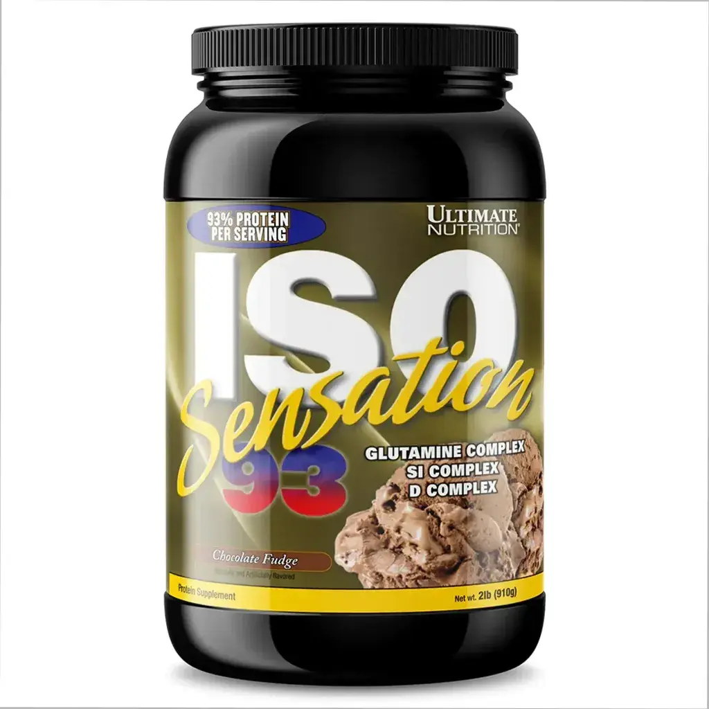 Ultimate Nutrition Whey Protein Iso Sensation 93, Čokolada, 910g