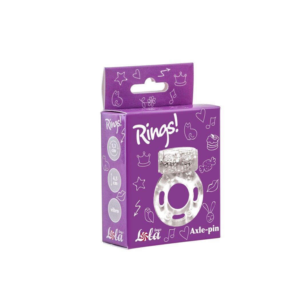 Lola Games Vibro prsten Rings Axle-pin white, 4.5cm, Beli