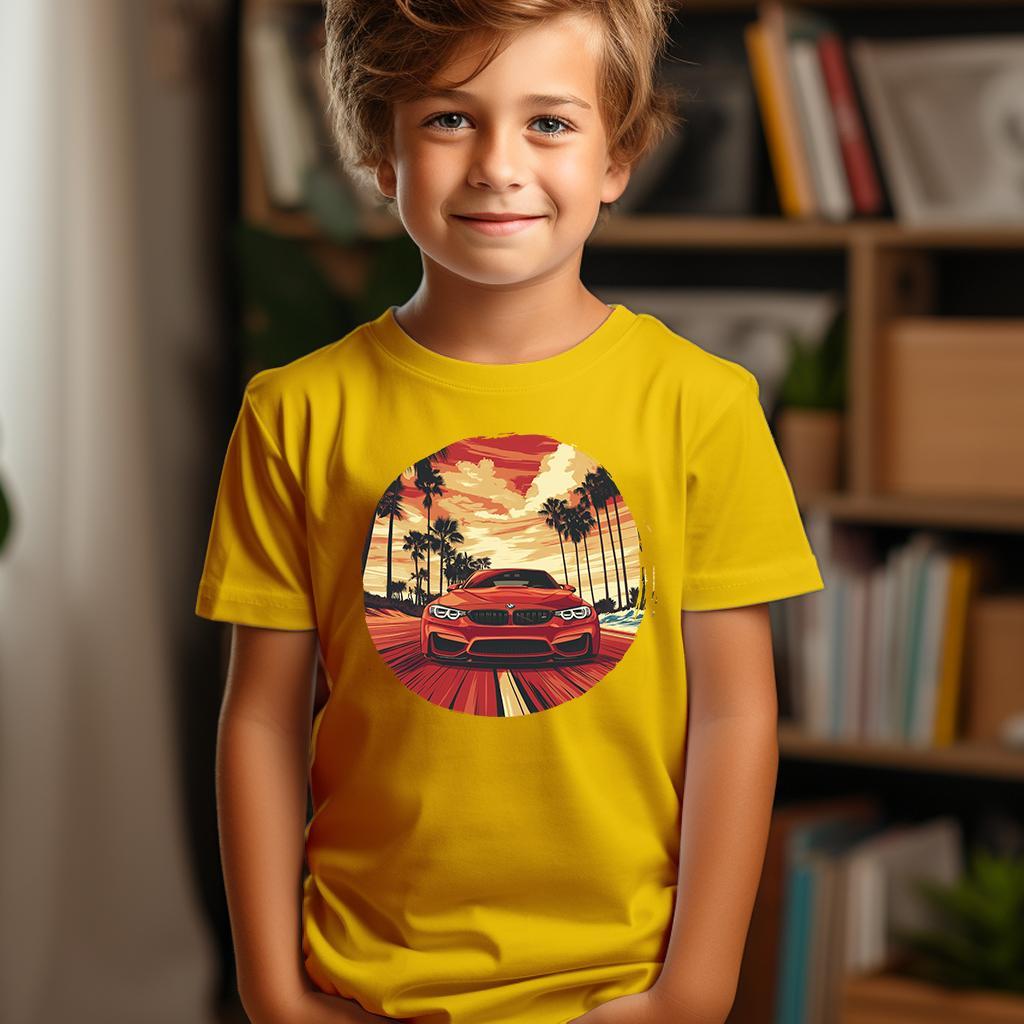 Camiseta Majica sa štampanim printom Cam 839, Dečija, Zlatne boje