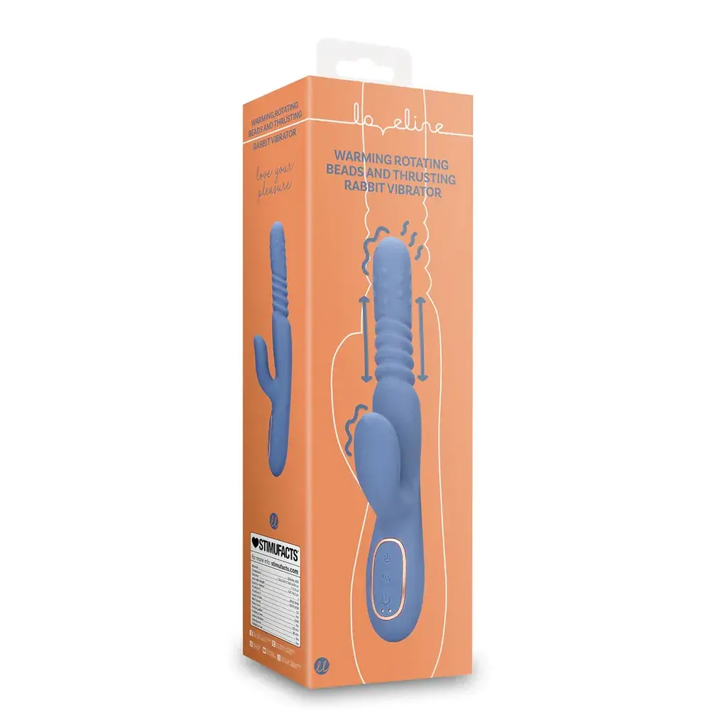 Loveline Vibrator Rabbit Blue Nova, 24cm, Plavi