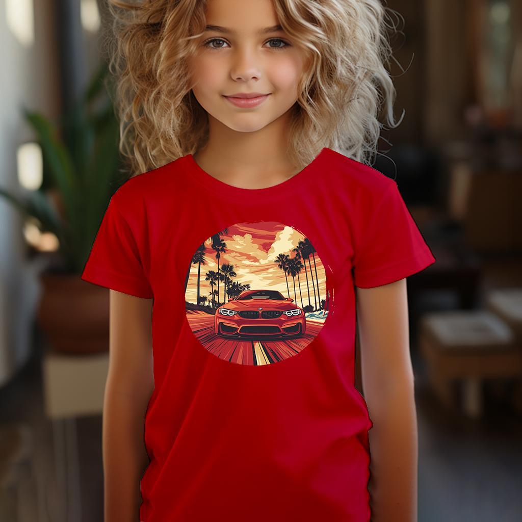 Camiseta Majica sa štampanim printom Cam 839, Dečija, Crvena