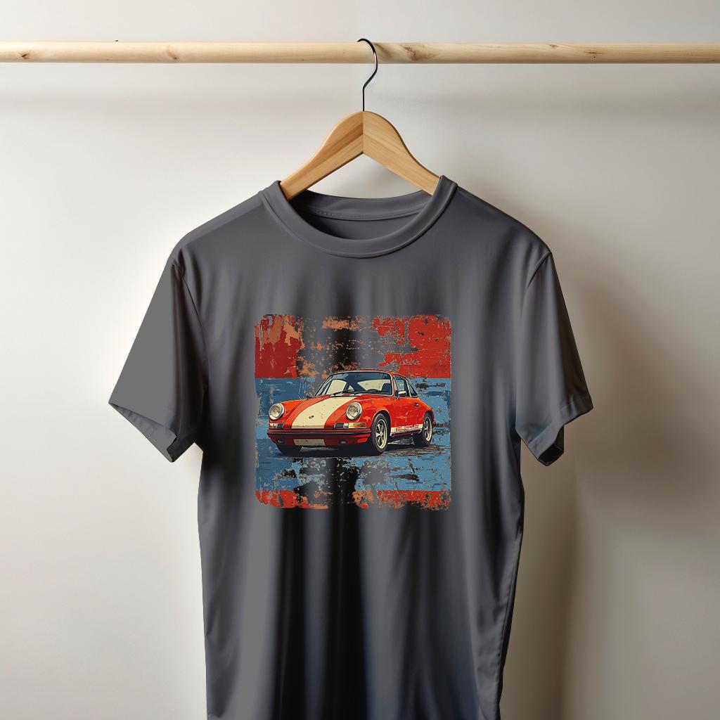 Camiseta Majica sa štampanim printom Cam 832, Muška, Tamnosiva