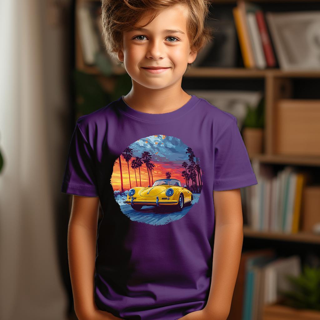 Camiseta Majica sa štampanim printom Cam 834, Dečija, Patlidžan