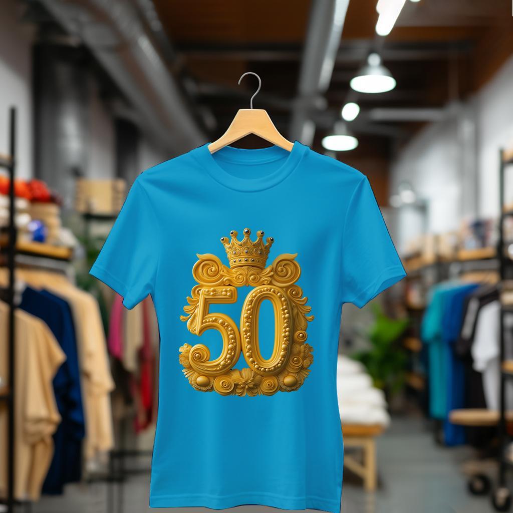 Camiseta Majica sa štampanim printom Cam 826, Ženska, Akva